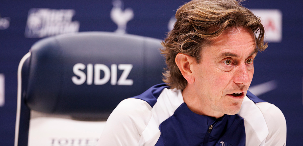 パレス戦を控えての記者会見｜シャビの3試合停止、ファンデフェンを擁護、過密日程の調整 [SpursOfficial]