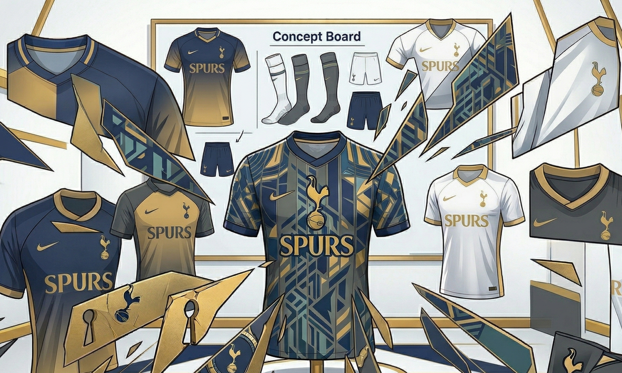 【画像流出】トッテナム、来季の「カオス」なアウェイユニが判明。残留争いの影で進む2026-27モデルの全貌