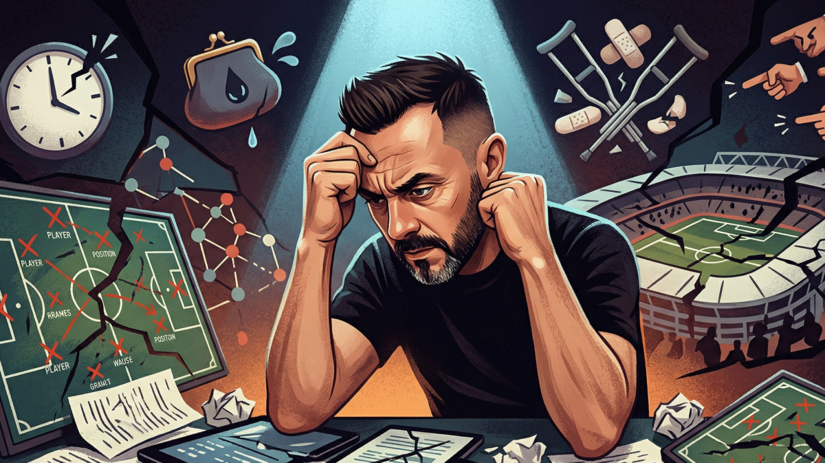 【難局】デゼルビ体制を襲う「三重苦」。サールが負傷し計9名の離脱危機。一部サポーター団体の就任反対声明。降格時も解除条項は無し