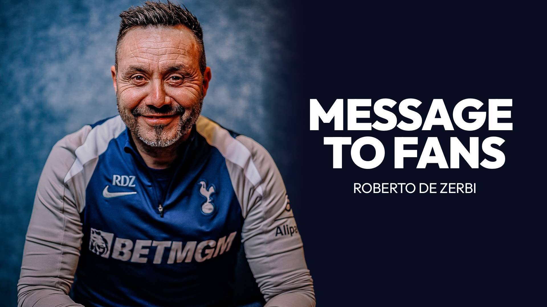 【インタビュー全文】デゼルビ、トッテナムの監督就任初インタビュー。残留への覚悟とグリーンウッド発言への謝罪